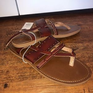 Women’s Brown Sonora Toe Thong Sandals